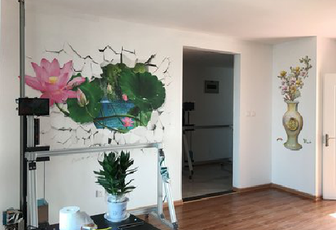 西安墙体彩绘相比墙纸的优势。