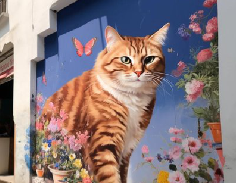 西安自己绘制有个性的手绘墙