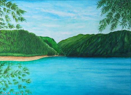 西安在墙绘中，如何绘画绿水青山？