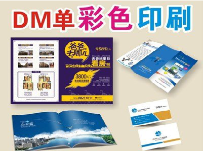 西安单页印刷，色彩搭配简单。